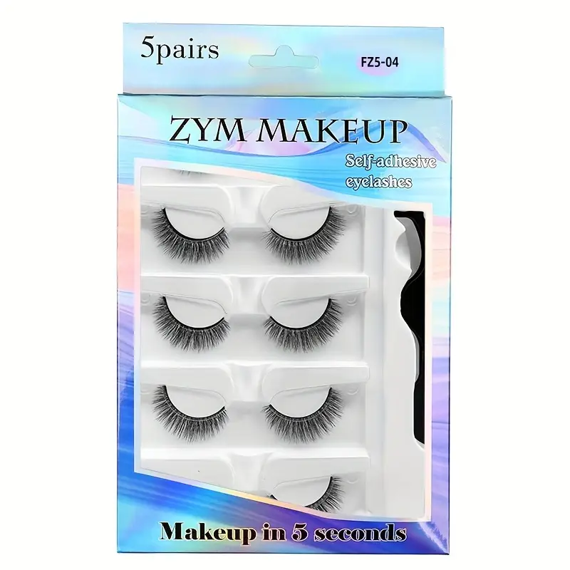 Faux cils auto-adhesif naturels