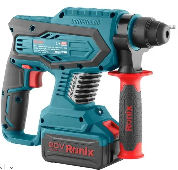 RONIX Kit marteau perforateur sans balais 20V 2,2 J 8910K