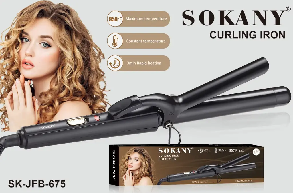 [SK-JFB-675B] Fer à boucler Sokany