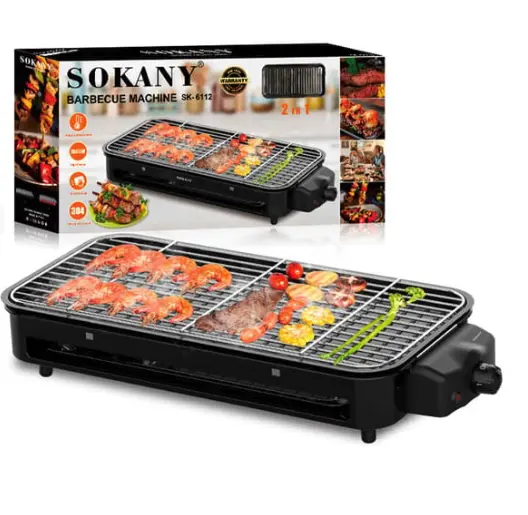 [SK-6112] Barbecue électrique 2 en 1