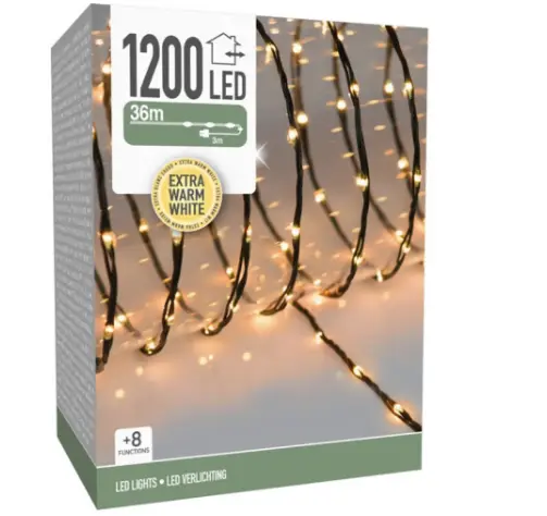 Solar Guirland 1200 LED - 36 meters