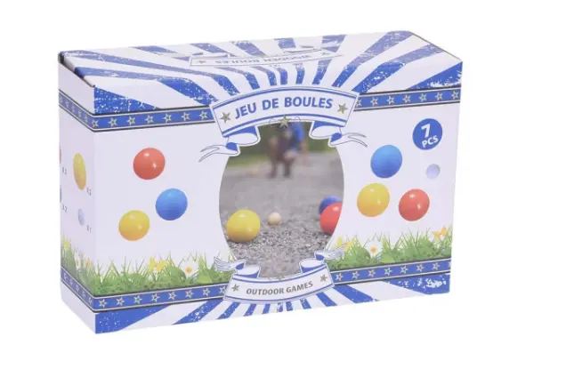 Wooden petanque boules game - kids outdoor set