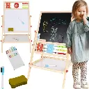 [ISO-22472] Wooden double-sided educational board - 6 functions 32x41x67 cm