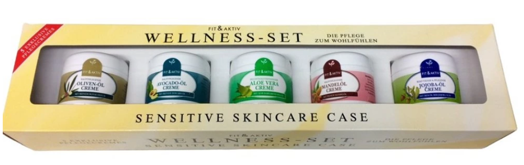 Set bien-être crèmes 5 pièces.