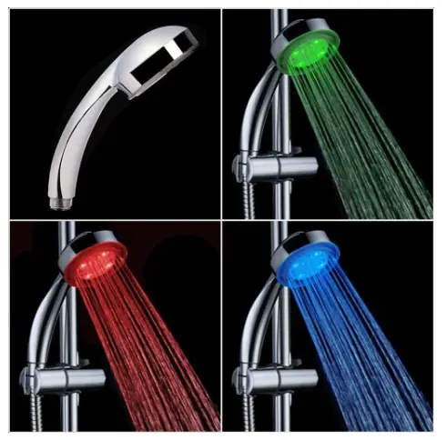 Pomme de douche LED thermorétractable