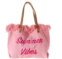 [TP11R ZT] SAC DE PLAGE BOHO Avec pompons de roses TP11R