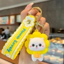 Porte-clés lion floral jaune BRL205