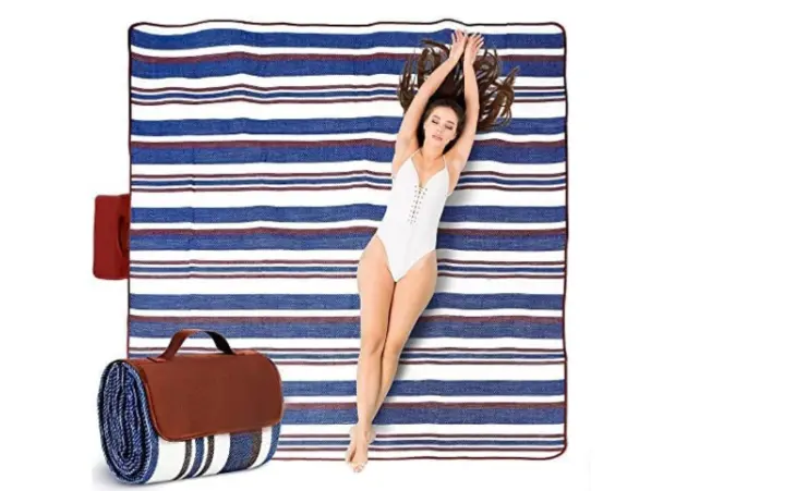 Tapis de plage couverture pique-nique anti-sable 