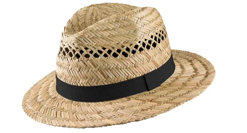 [4H01-naturS ZT] Chapeau de paille country taille naturelle S