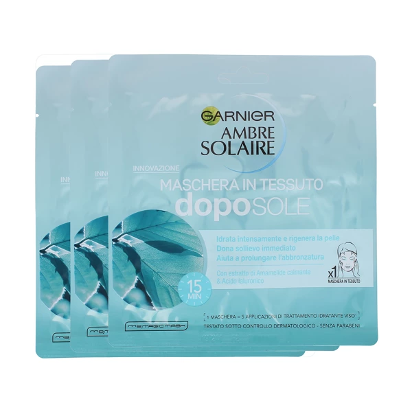 Masque tissu rafraîchissant après-soleil visage Garnier 32 g