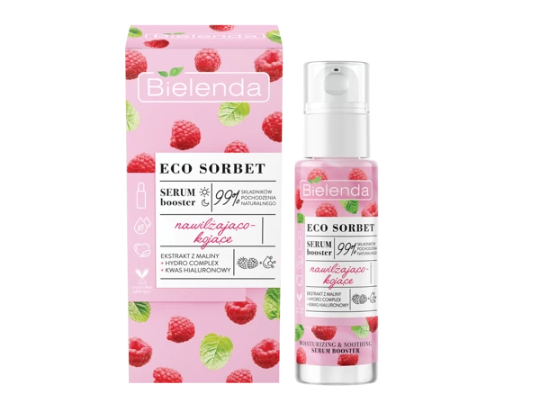Eco Sorbet Raspberry Boosting Serum, Hydrating & Soothing 30ml