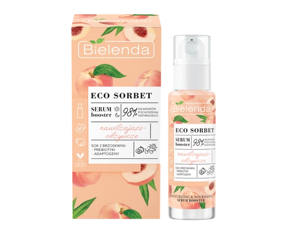 Eco Sorbet peach boosting serum, hydrating and nourishing 30 ml