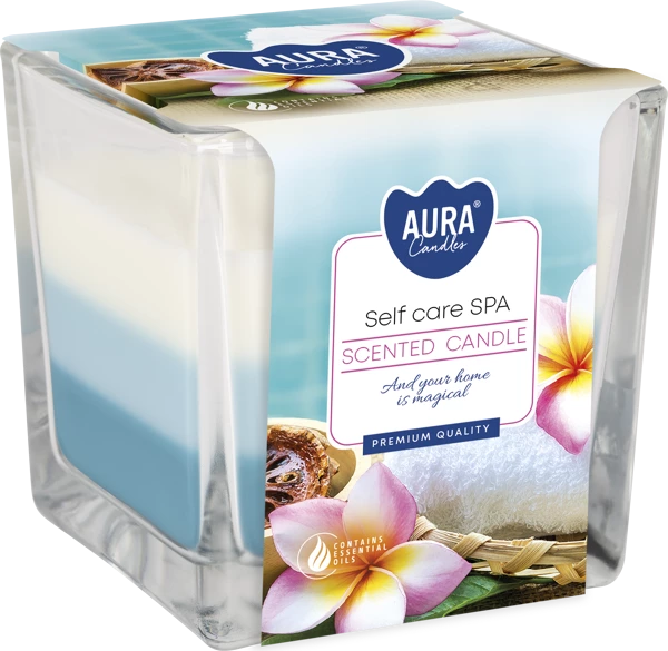 BOUGIE PARFUMÉE SPA TRIKOLOR, /VERRE