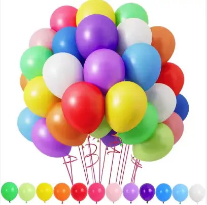 100 Rainbow Balloons