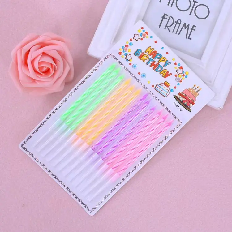 [BOUGIEFLUO] 12 Fluorescent Candles