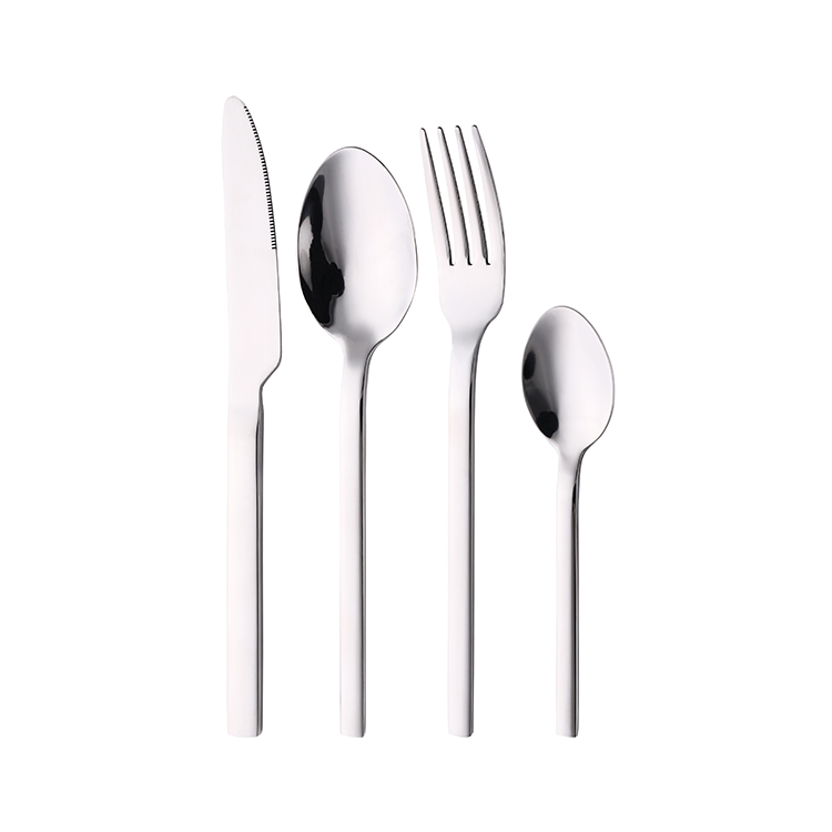 16 Contemporary stainless steel covers with straight and pure lines.
