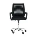 [BUR-DLC-B607] 2x CHAISE BUREAU REFLEXION  - NOIR