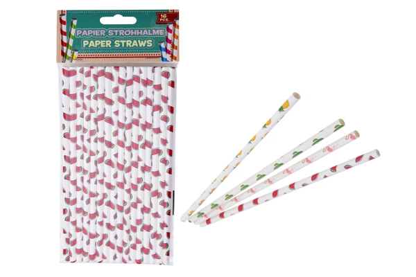 Paper Strtaws 16-piece  RT1