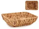 [78410] Rectangular straw decorative centerpiece without handle