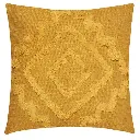 [172462R] Inca tuft cushion oc 40x40, ochre