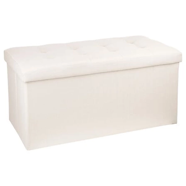 [140091A] Pouf pliable double lysandre beige