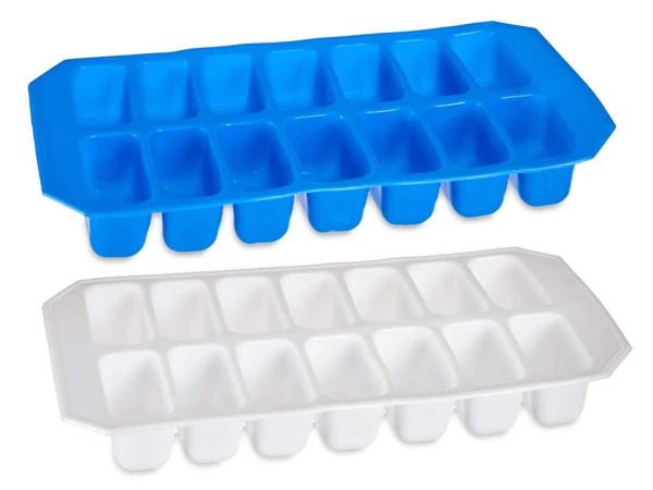 [37587] Ice cube tray 14 ice cubes, colors 2 times assorted