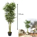 [HD4182] Artificial bamboo plant 150cm - no-maintenance green decor
