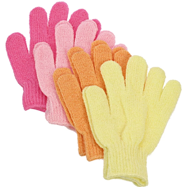 Body massage washing gloves - pastel colors 17x12cm