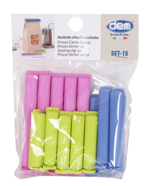 Lot de 15 Pince de fermeture de sac