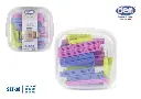 Pack of 30 bag closing clips with box