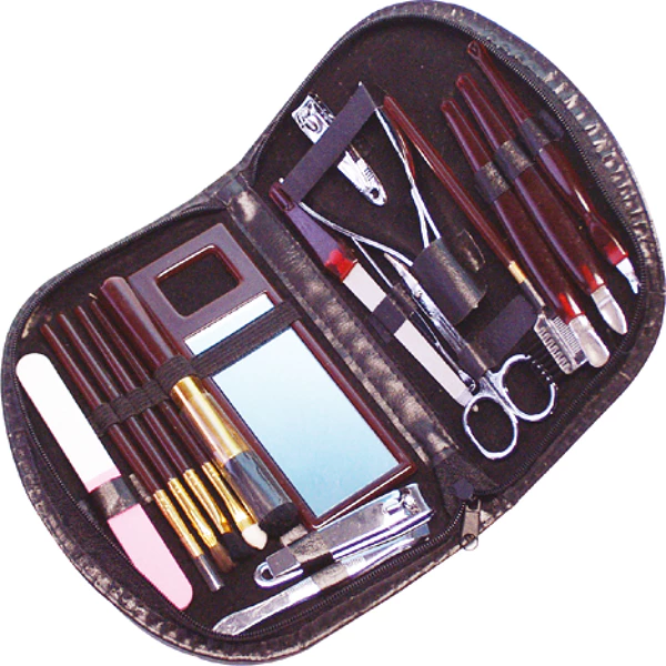 Nagel Elina manicure set 18 pieces black 26cm