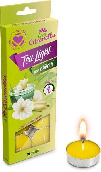 [40602] Tea Light-Bougie chauffe-plat à la citronnelle 10 pack 