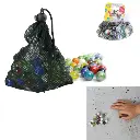 [CMP-BI4154] Bag of 100 multicolor glass marbles with shooter