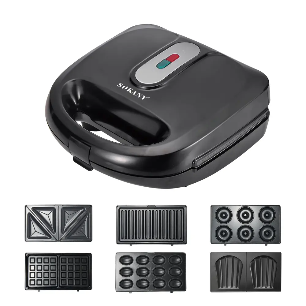 6-in-1 Sandwich & Waffle Maker