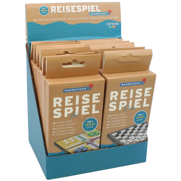 Travel game, magnetic, 4 times assorted