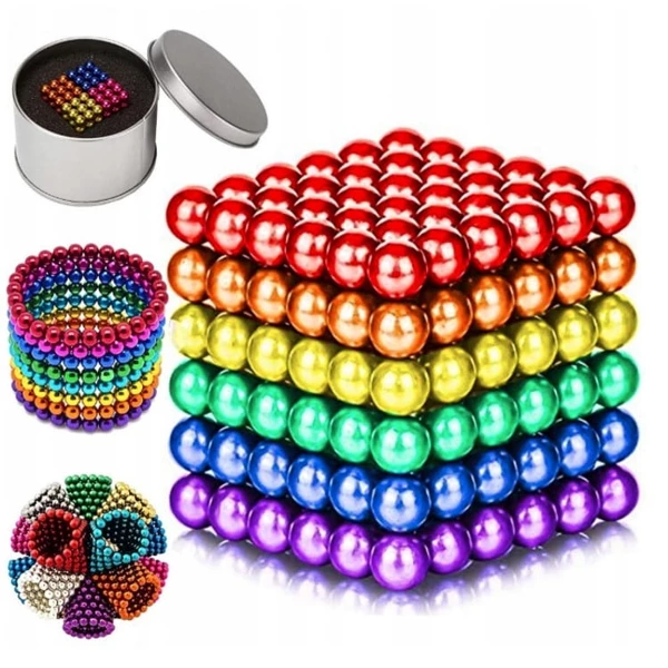 Magnetic rainbow balls 3 mm box