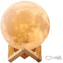 [15845] Lampe de nuit avec une lune lumineuse 3D 
