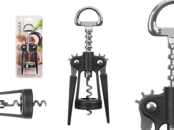 [81568] Black chrome straight corkscrew 100gr