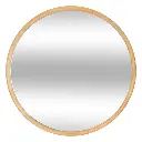 [203587] Kim D55 wooden mirror, brown