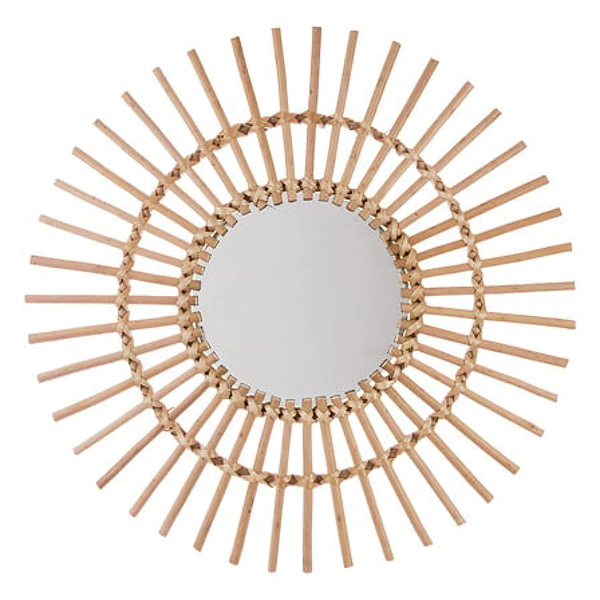 Miroir bambou danica D70, beige