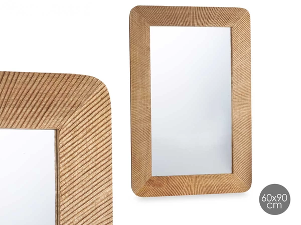 Miroir 60 x 90 cm lignes naturelles