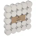 [103111] Bougie chauffe-plat x50 many blanche D3.7 blanc