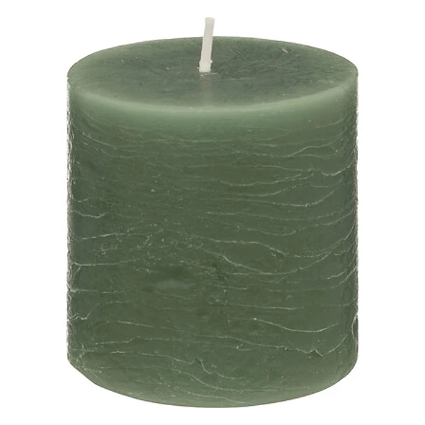 [123064H] Round candle olia ve 6.7x7, medium green