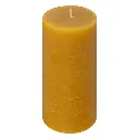 [JJA-103114B] Round candle olia yellow 6.8x14, mustard