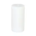 [103114] Bougie ronde olia blanche 6.8x14, blanc