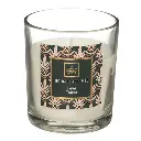 [164805Q] Bougie votive verre Feve Tonka 110g, transparent