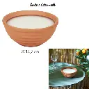 [CMP-BO5601] Terracotta citronella scented candle D14.7cm