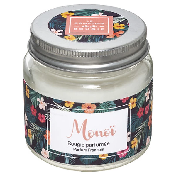 Bougie votive verre moni monoi 65g, multicolore