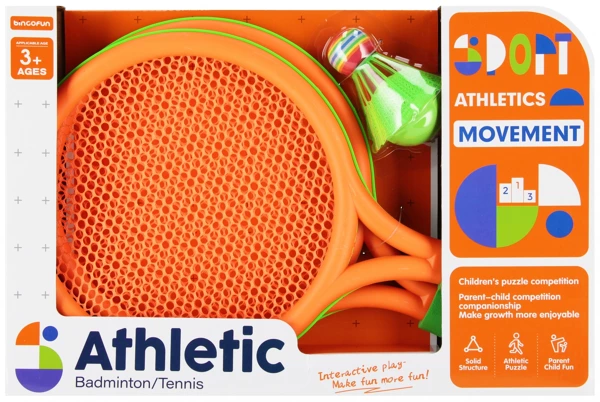 [553059] Athletic Move badminton/Tennis beach rackets + accessories 39x26x5
