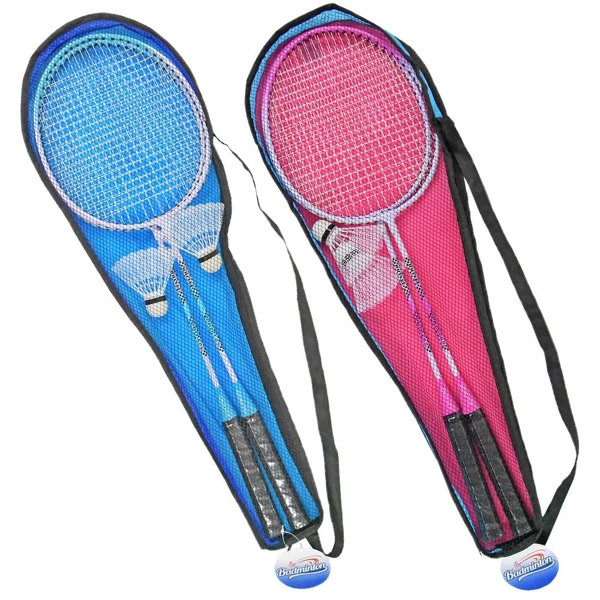 Badminton set with 2 snowshoes and 2 flywheels